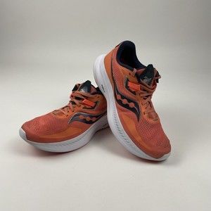 Saucony Guide 15 Women Size 9.5 Orange White Blue Running Walking Shoes Sneakers